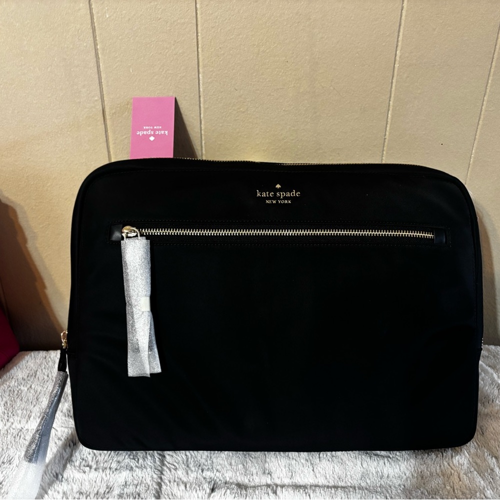 Kate Spade NEW Black and Silver Laptop Bag